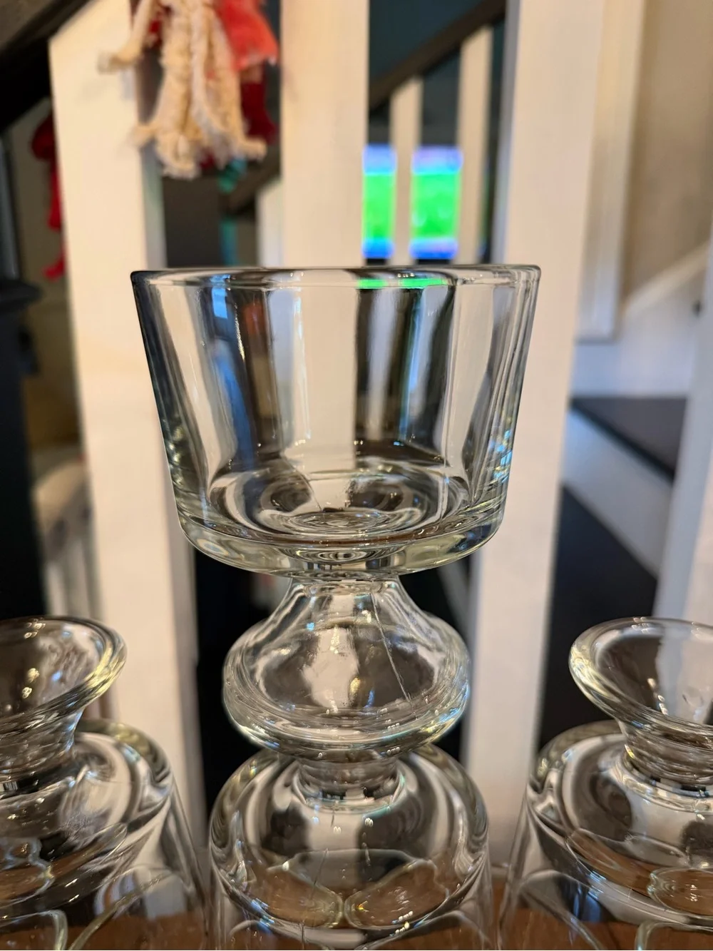 Vintage Libby Clear Glass Footed Dessert Cups - Set of 8